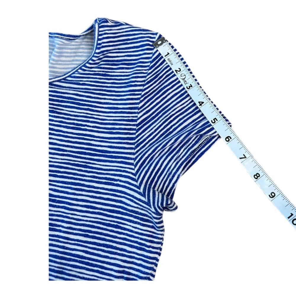 Old Navy Blue and White Striped T-shirt Dress with Sleeves Size M - Picture 5 of 10